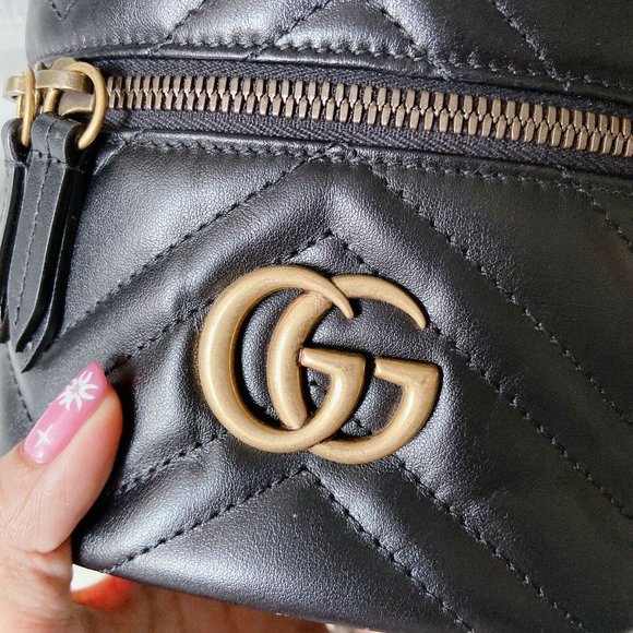 NWT Authentic Gucci GG Logo Marmont Mini Backpack - Picture 6 of 12